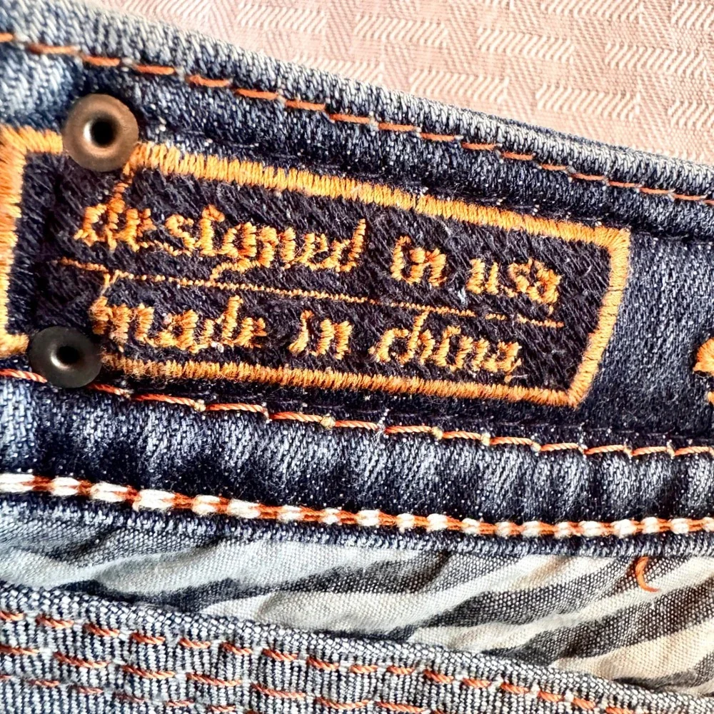 Rock Revival Denisa Bootcut‎ Jeans Size 28 Buckle Exclusive Low Rise Distressed